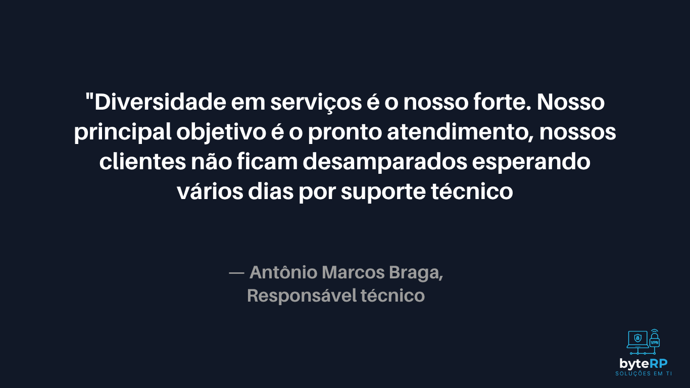 Depoimento de Antônio Marcos Braga, Responsável Técnico